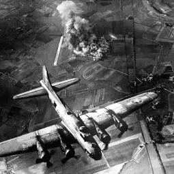 Bombing of a factory at Marienburg, Germany, on 9 October 1943