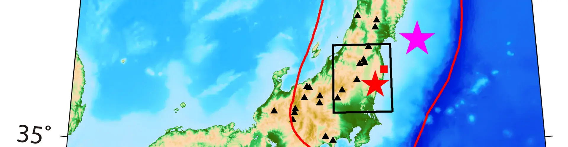 Map of Japan's islands indicating the area of study (Credit: Ping Tong, Dapeng Zhao and Dinghui Yang)