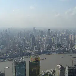 A view of Shanghai's polluted sky