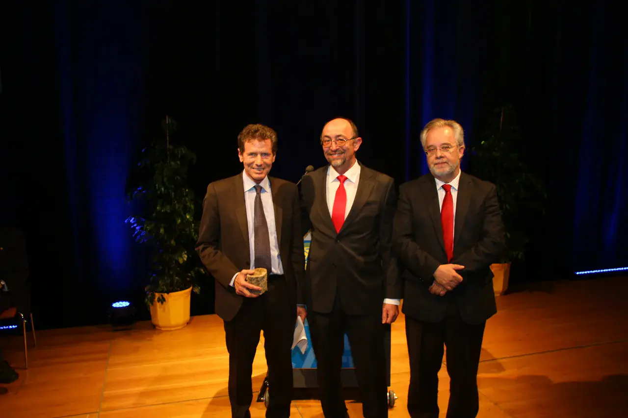 Minister Karlheinz Töchterle with the EGU President and Vice-President