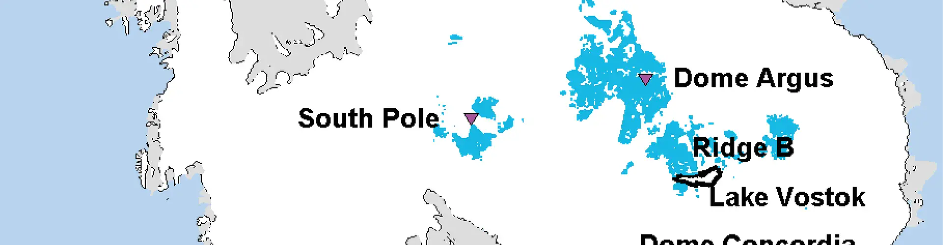 Potential oldest ice study areas (Credit: Van Liefferinge and Pattyn)