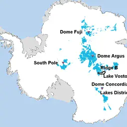 Potential oldest ice study areas