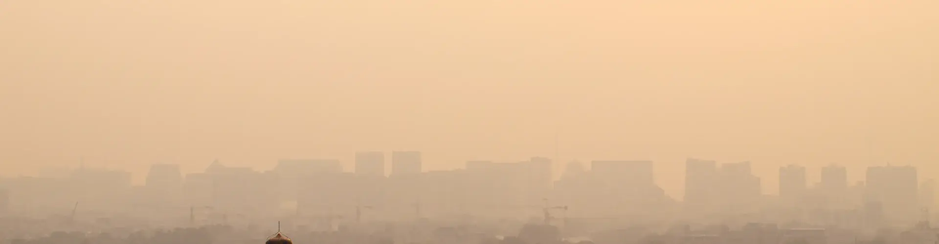 Hazy sunset over Beijing, one of the world's most polluted cities. (Credit: Michelle Cain, distributed via imaggeo.egu.eu)