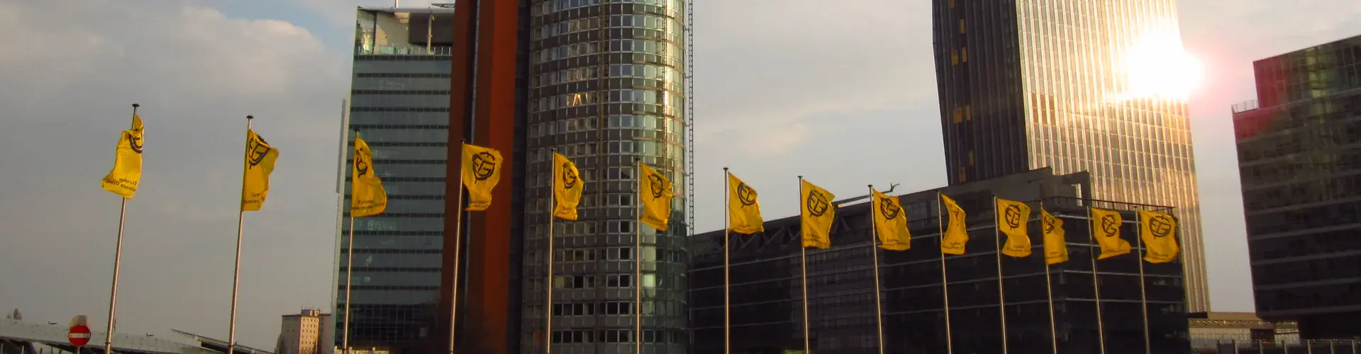 Flags outside the ACV during the EGU General Assembly (Credit: Ana Sousa)
