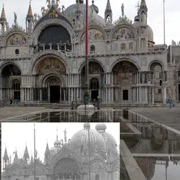 St Mark's Square flooding current and historical comparison.png