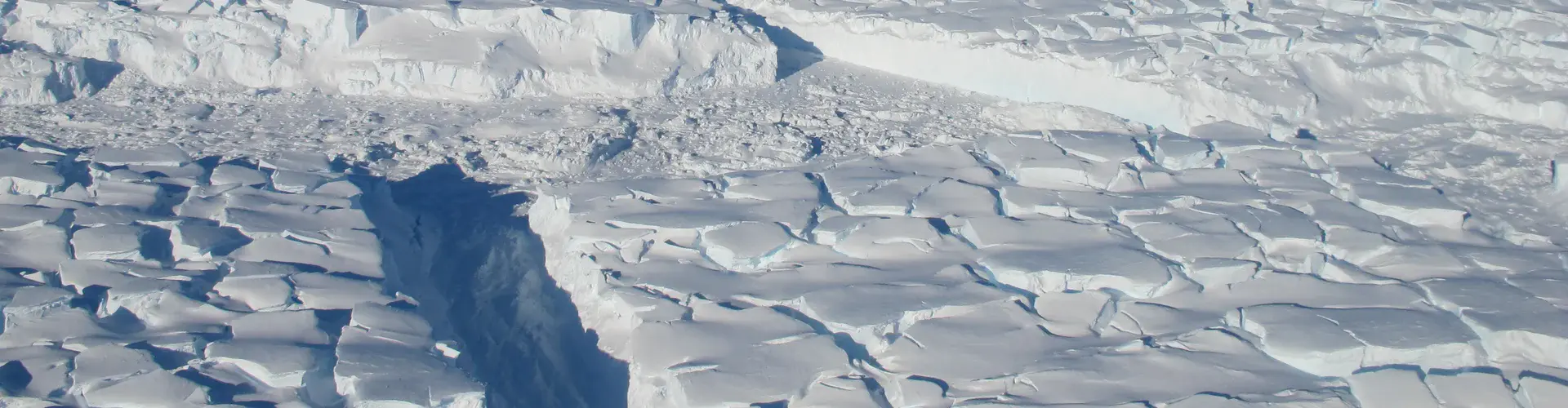 Crevassed Thwaites ice (Credit: NASA / J. Yungel)