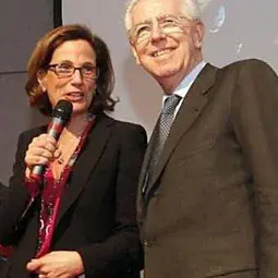 Ilaria Capua and Mario Monti