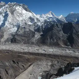 Everest and Khumbu glacier in the Dudh Koshi basin