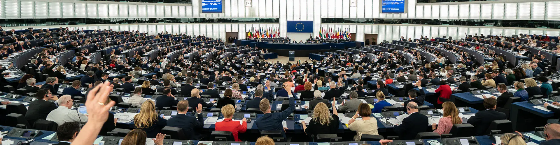 A voting session in the European Parliament (Credit: European Parliament (via Flickr))