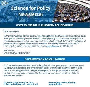 Science for Policy newsletter Dec 2020