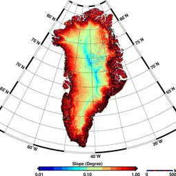 Greenland's surface slopes