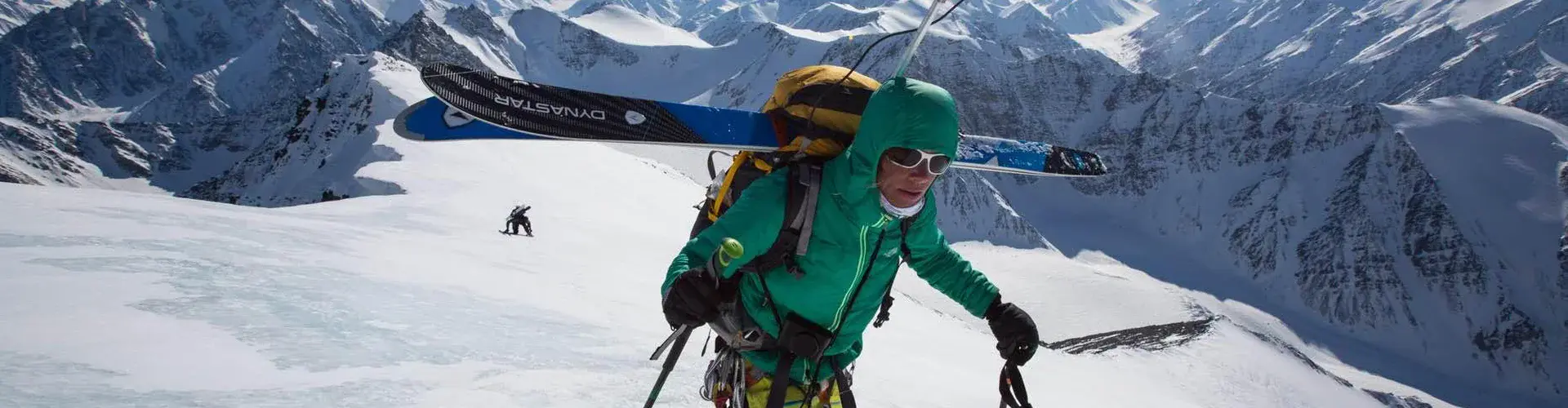 Kit DesLauriers ascending Mount Isto in 2014 (Credit: Andy Bardon/National Geographic)