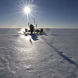 BAS radar sledge on the Larsen Ice Shelf