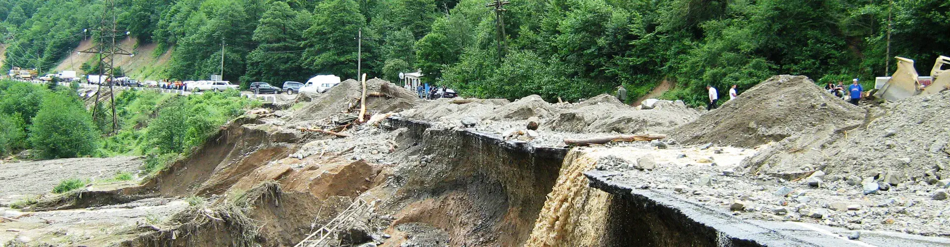 Debris flow_NHESS press release header (Credit: George Gaprindashvili (from imaggeo.egu.eu))