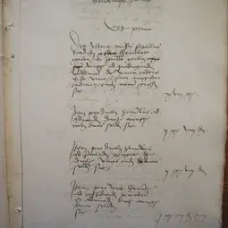 Page from the accounting books of the church of Notre-Dame of Beaune (1505)