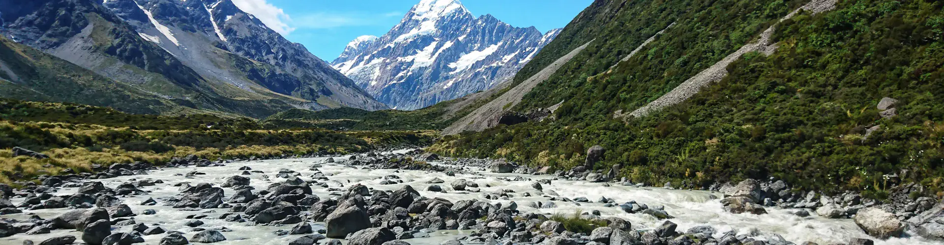 The Hooker River in Aoraki Mount Cook National Park, Aotearoa New Zealand (Credit: University of Canterbury)