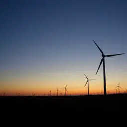 Large-scale wind power plant in China