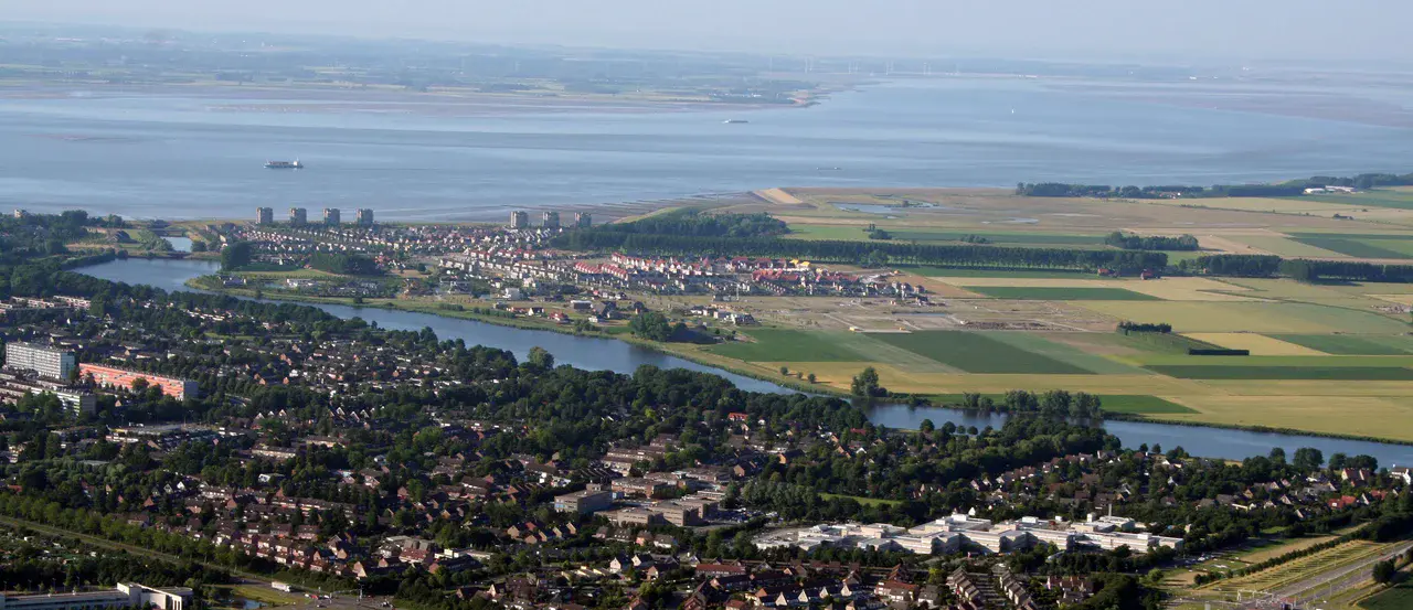 Aerial photograph of Terneuzen, southwestern Netherlands (Credit: A. de Kraker)