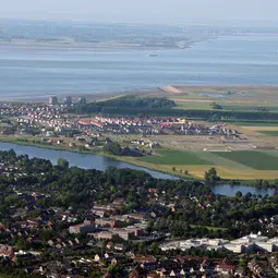 Aerial photograph of Terneuzen, southwestern Netherlands