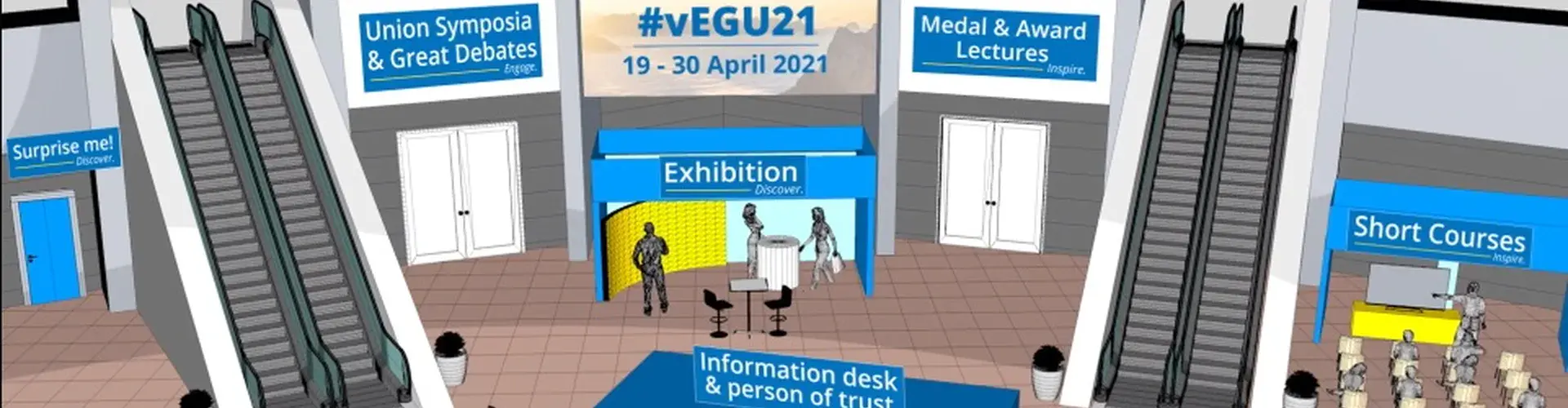 A first look at the vEGU21 conference platform (Credit: EGU/Orinoco Communications)