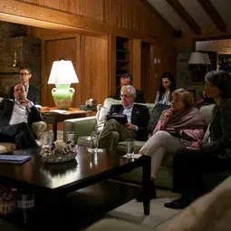 Barack Obama, Francois Hollande, Mario Monti and Angela Merkel at Camp David during the May 2012 G8 meeting