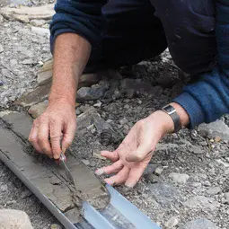 Lake sediments from lake Oeschinen, Switzerland