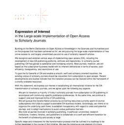 OA2020 expression of interest, signed by EGU