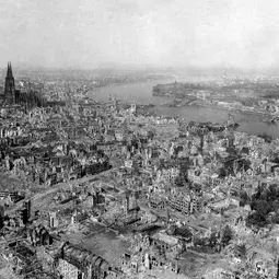Bombing of Cologne, Germany, on 24 April 1945