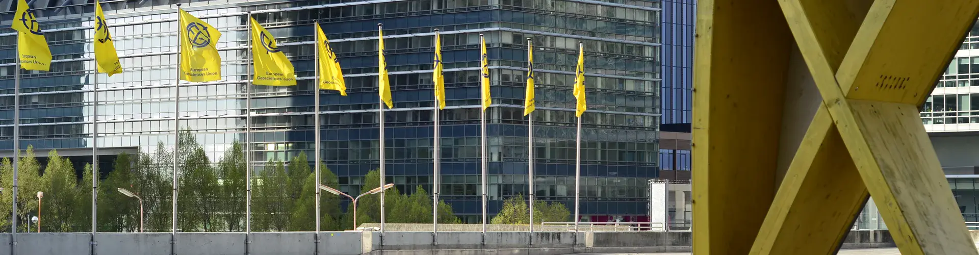 View from the entrance to the Austria Center Vienna during the EGU General Assembly (Credit: Bárbara Ferreira)