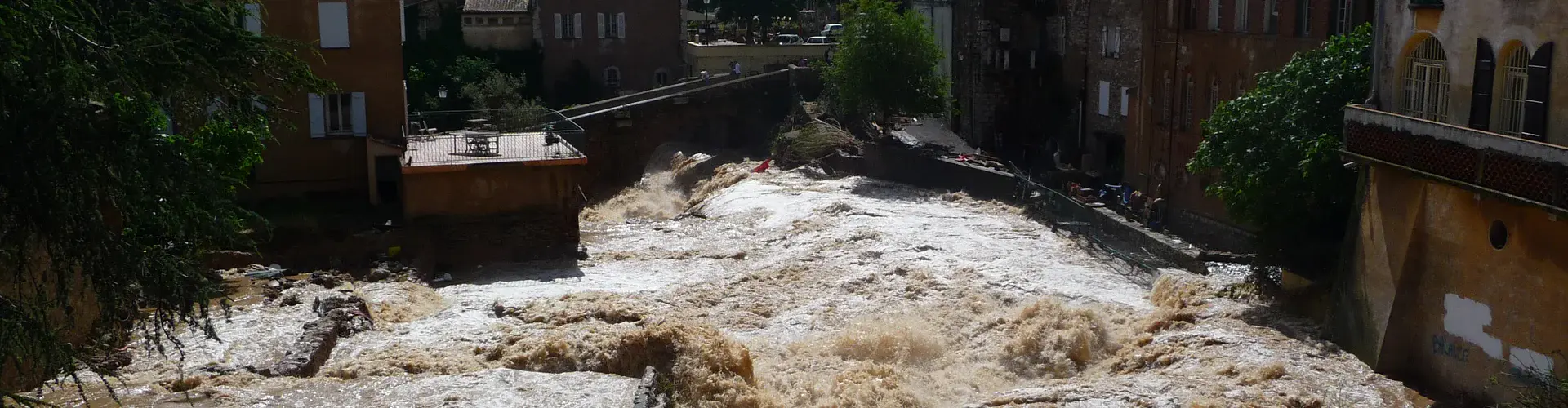 Floods in Trans-en-Provence, France (Credit: Dimitri Defrance, distributed via imaggeo.egu.eu)