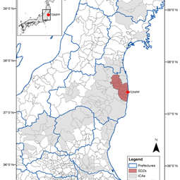 Map of Fukushima prefecture