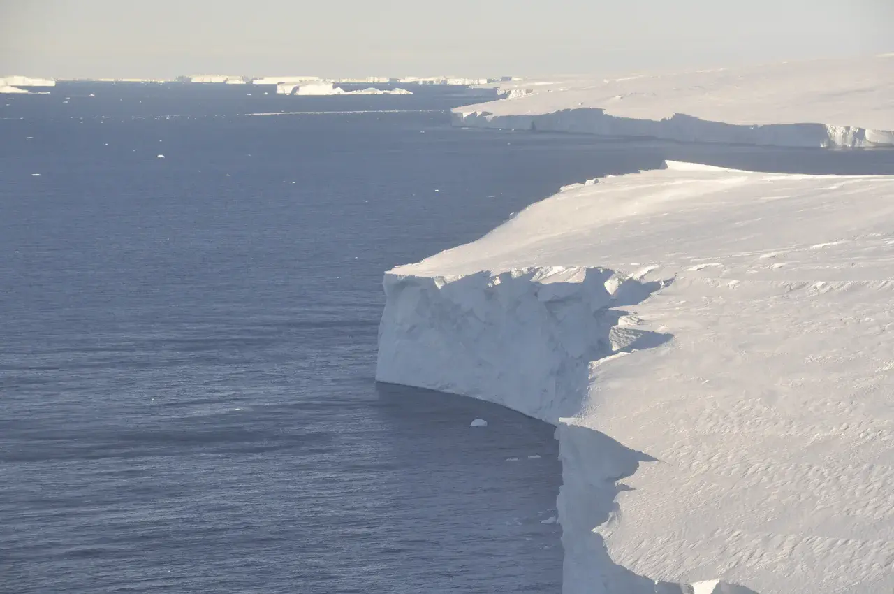 Ice front of Thwaites Glacier (Credit: David Vaughan/BAS)