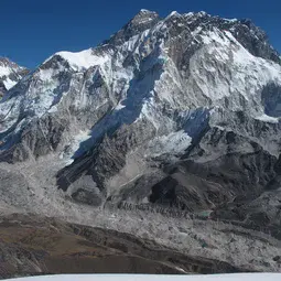 Everest and Khumbu glacier in the Dudh Koshi basin