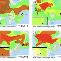 Satellite-based smoke maps (NOAA)