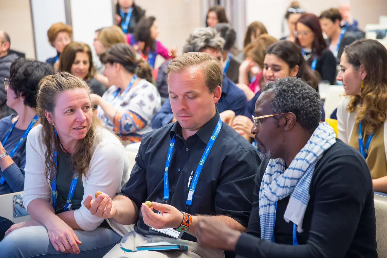 Practical questions, making people think (Credit: EGU/Foto Pfluegl)