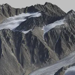 3D visualisation of Mt Hubley based on fodar data