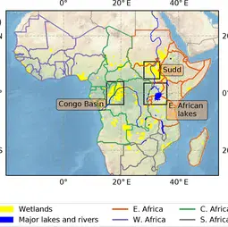 Map of the area modeled in this study