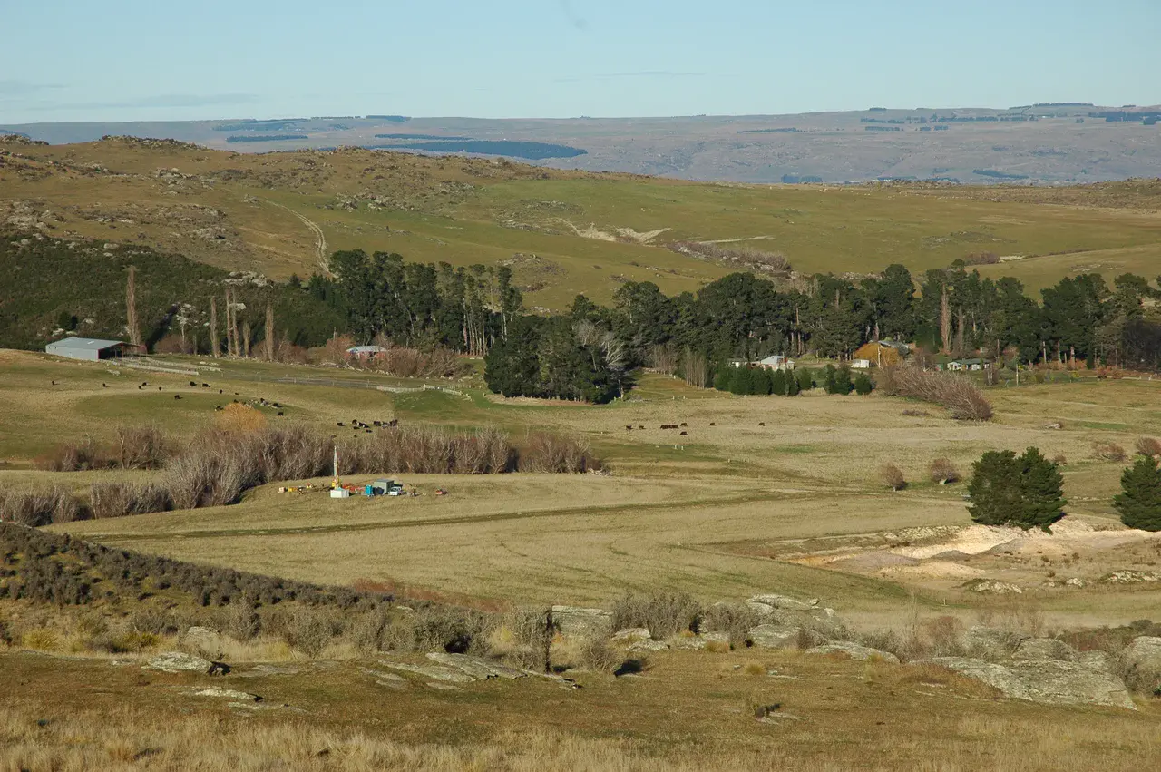 Foulden Maar, an extinct volcanic crater near Dunedin, New Zealand. (Credit: Credit: Daphne Lee/University of Otago)