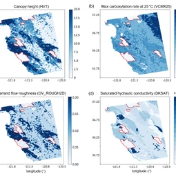 Parameter setting in the WRF-Hydro burn scar simulation