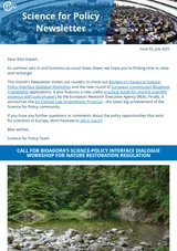 Science for Policy Newsletter - July 2025