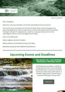HS division newsletter cover image
