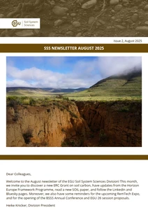 SSS division newsletter cover image