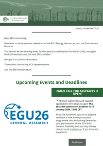 ERE division newsletter cover image