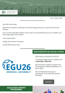 ERE division newsletter cover image