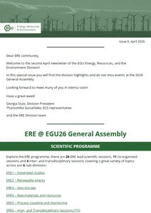 ERE division newsletter cover image