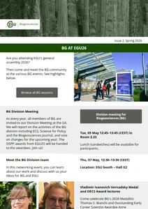 BG division newsletter cover image