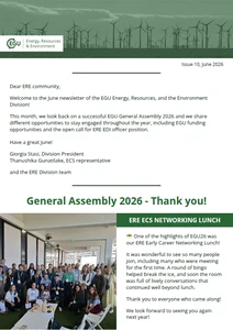 ERE division newsletter cover image