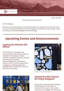GD division newsletter cover image