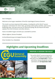 HS division newsletter cover image