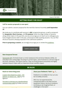 BG division newsletter cover image